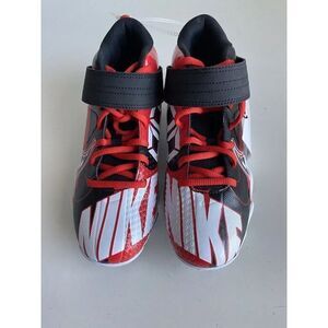 SIZE 6Y Nike Force Trout 7 GS Black Challenge Red Customizable Baseball Cleats